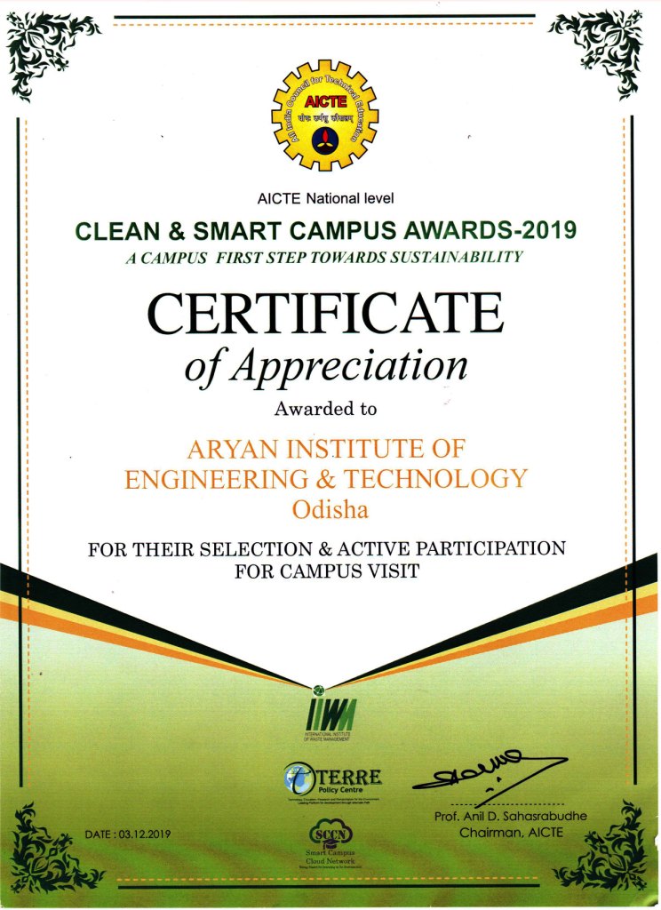 Clean & Smart Campus Award